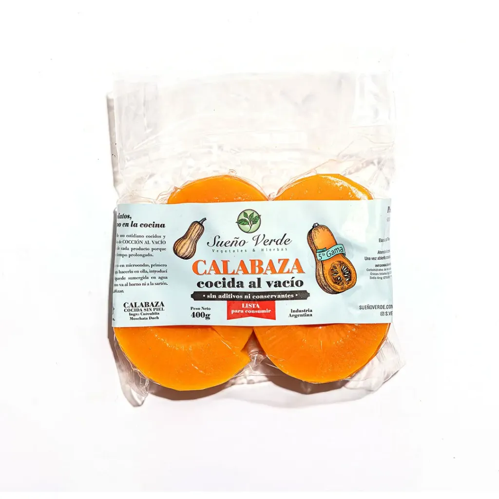 Calabaza cocida al vacio